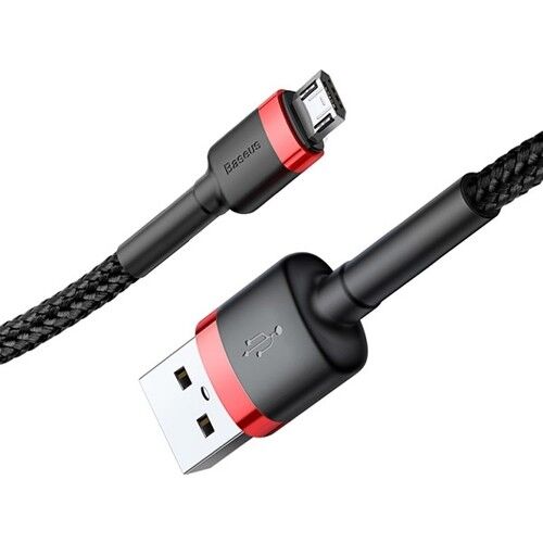 Baseus Cafule Micro USB 1.5A Kablo 2 mt - Kırmızı/Siyah CAMKLF-C91