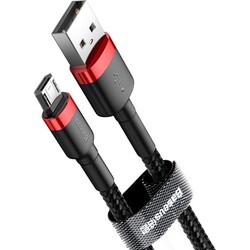 Baseus Cafule Micro USB 1.5A Kablo 2 mt - Kırmızı/Siyah CAMKLF-C91 - Thumbnail