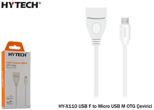Hytech HY-X110 USB F to MicroUSB M OTG Çevirici